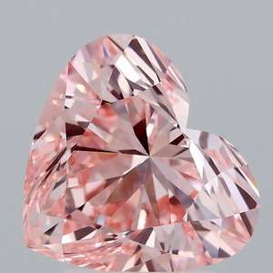 En forma de corazón 3.06cts Fancy Vivid Pink Diamante suelto VVS1 EX Slight 8,83-9,97-5,76 57,8 54 - Product Image 1