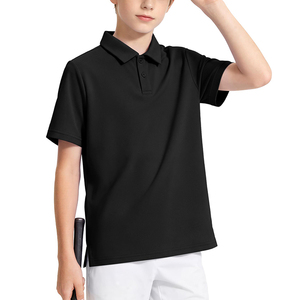T-shirt de golf et de tennis à manches courtes, 100 % polyester, séchage rapide, personnalisable avec logo, pour garçons, vêtements scolaires, polos pour enfants - Product Image 1