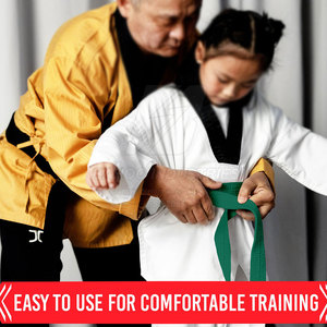 Cinturón de Karate para Artes Marciales, Cinturón de Cintura de Algodón Resistente para Entrenamiento y Competición, Cinturón Duradero para Practicantes Adultos - Product Image 2