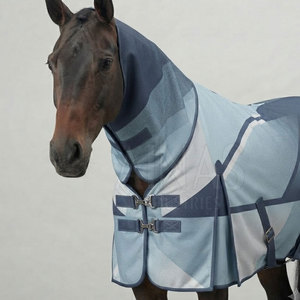 Mantas Premium para Caballos, Impermeables y Transpirables, con Cubrecuello Completo, Correas Ajustables y Tela Resistente al Desgarro - Product Image 6