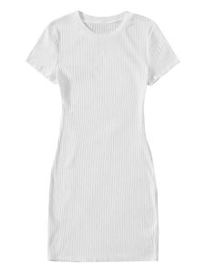 Vestido Polo de Algodón Piqué Premium para Mujer - Ropa de Golf con Logotipo Bordado Personalizado - Elegante Conjunto de Tenis con Ribete a Rayas - Product Image 5