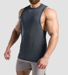 Mens Drop Armhole Gym <b>Vest</b> Breathable Sleeveless Fitness Training Tank Lightweight Performance Workout <b>Muscle</b> Apparel Gym <b>Vest</b> - Product Image 2