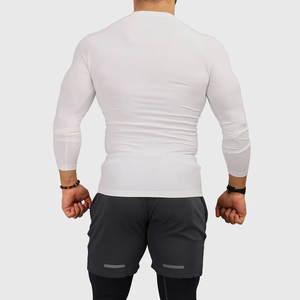Personaliza tu Propio Logotipo, Camiseta de Compresión Sublimada de Manga Larga para MMA, BJJ, Rashguard para Hombre - Product Image 2