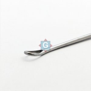 Cureta Espinal EPSTEIN de 8 Pulgadas, Recta, Punta de 2 mm, Acero Inoxidable, Instrumento Quirúrgico Manual, Cirugía General, Certificación CE Clase I - Product Image 3