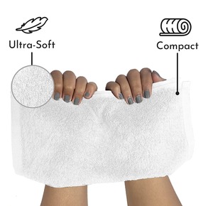 100% Pure Cotton White <b>Terry</b> Bath <b>Towel</b> 550 GSM Soft Plush Heavyweight Highly Absorbent Luxury <b>Towel</b> for Hotels Resorts - Product Image 5