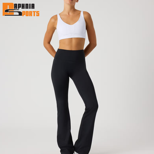Conjunto Deportivo de Dos Piezas para Mujer, Talla Grande, Bra Deportivo y Leggings, Cintura Media, Ecológico, Elástico en Cuatro Direcciones, para Gimnasio - Product Image 5