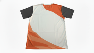 Men's Sublimated <b>Soccer</b> Jersey White Orange Black Short Sleeve Moisture Wicking Crew Neck Regular Fit Adult All Seasons - Product Image 3