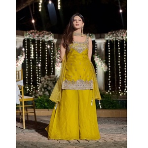 Ensemble élégant Kurta Sharara & Dupatta – Tenue ethnique élégante, dernière collection de vêtements ethniques pour femmes, pour mariage et occasions festives - Product Image 1