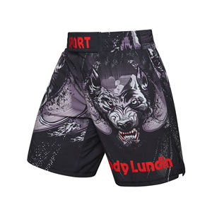 Shorts de sport de combat MMA BJJ No-Gi pour hommes, personnalisables avec logo et étiquette de taille, pour arts martiaux - MOQ 1 pièce - Product Image 5