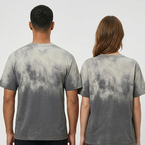 Oversized Tie-Dye Short Sleeve T-Shirt Men Women 100% Cotton Washed Tee Shirt Unisex Summer Style Dye Wash <b>TShirts</b> Men Women - Product Image 2