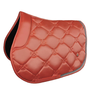 Échantillon Gratuit Tapis de Selle d'Équitation pour Dressage avec Bordure Assortie, Couleur Personnalisée, Logo, Finition Pailletée, Taille Personnalisée OEM/ODM - Product Image 1