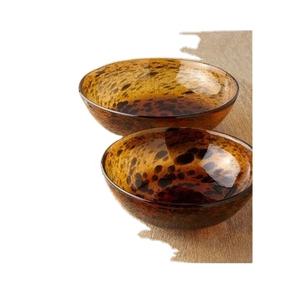 Cuenco decorativo de resina de concha de tortuga, diseño manchado marrón ámbar, cuenco redondo hecho a mano brillante para decoración de cocina y hogar - Product Image 1