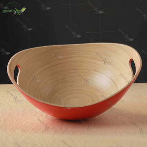 Los Más Vendidos: Cuencos Clásicos de Bambú para Ensalada 27x22x10.5cm >10L, Productos Desechables Ecológicos Personalizados de Vietnam para Fiestas - Product Image 2