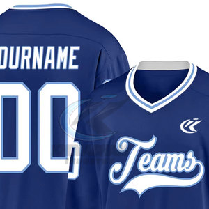 Custom <b>Cheap</b> Team Sublimated Breathable Summer Ice Hockey Jersey Short Sleeve Custom Made Adult Size Men - Product Image 6