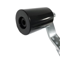 Accessoires en aluminium pour volets roulants : Guide d'entrée métallique pour lamelles de 77 mm, embout/cadre latéral de 250/300 mm