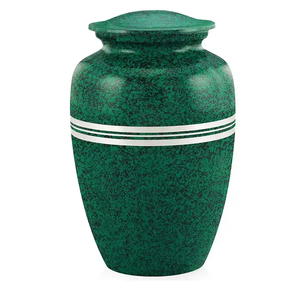 Urne funéraire classique bleu feu magnifique, en métal, pour adultes, pour cendres humaines, style américain/européen - Product Image 4