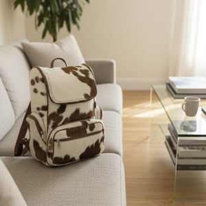 Mochila escolar de cuero vacuno genuino al por mayor, proveedor de logotipos personalizados OEM, bolsos de moda premium para estudiantes a un precio razonable - Product Image 2