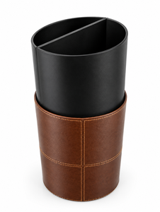 Poubelle ronde en métal, style moderne et luxueux, décorative, ouverte, grande taille, pour l'intérieur/l'extérieur, poubelle pour la maison - Product Image 4