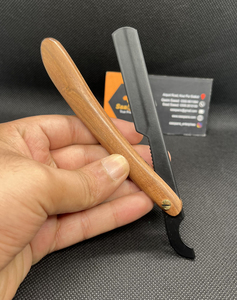 Wholesale Professional Manual Stainless Steel Barber Straight <b>Razor</b> Pakka Wooden Handle Swing Lock Shave Face Body-Sustainable - Product Image 1