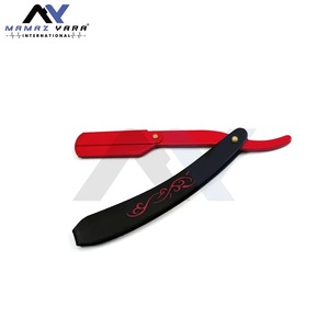 Rasoir professionnel de barbier à lame droite avec lames remplaçables, outil de rasage de salon haut de gamme pour le soin masculin OEM - Product Image 2
