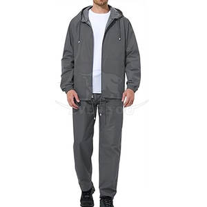 Ensemble coupe-vent respirant pour homme, fabriqué au Pakistan, veste et pantalon, idéal pour les activités de plein air au printemps et en automne - Product Image 4