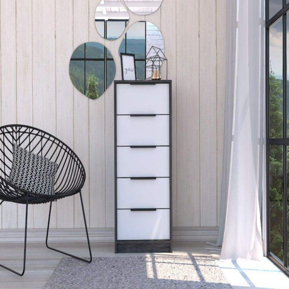 Smokey Oak / White Color