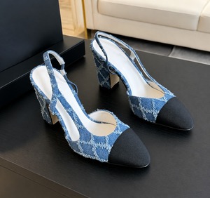 Colección de Zapatos Elegantes de Tacón para Mujer, Zapatos de Tacón Cuadrado con Punta en Pico, Calzado Elegante para Fiesta u Oficina, Zapatos OEM Hechos en India - Product Image 3