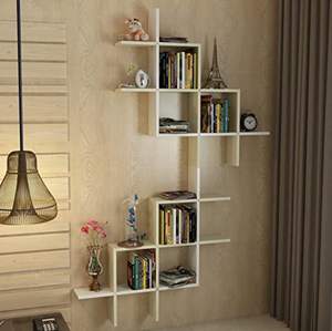 Estantes de Pared para Sala de Estar, Elegantes Estantes de Madera para Libros, Estantes de Pared para Fotos y Decoraciones, para Sala de Estar y Cocina - Product Image 3