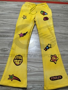 Wholesale Women's Jogger Vintage Heavyweight Fleece Sweatpants Trousers Custom DTF DTG Screen Printing Pants For Women's - Product Image 2