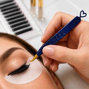 Pinzas Quirúrgicas Morje con Brillo Azul, Puntas Doradas, Puntas Dentadas/Lisas/Con Dientes, Diseño en Forma de Corazón, Acero Inoxidable de Precisión - Product Image 3