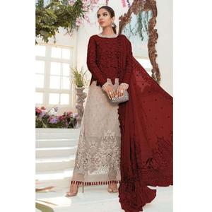 Superbes styles de costumes pour femmes avec broderie intégrale en filet et travail manuel, Shalwar Kameez du PAKISTAN - Product Image 6