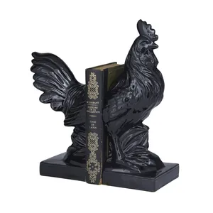 Modern Metal Vertical Book Stand & Bookends Elegant Handmade Durable 2-Piece Set for Home Decor Tabletop Display - Product Image 5