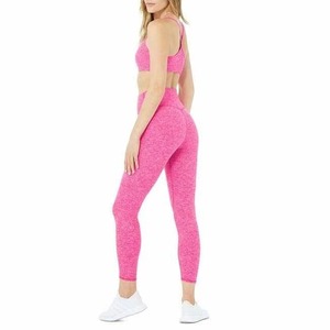 Ensemble de sport pour femmes, soutien-gorge et leggings, logo personnalisé, ensembles de sport sans couture pour femmes - Product Image 4