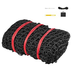 Rete per balle di fieno per la cura dei cavalli 4.92 x 4.92 x 4.92 piedi, fori da 1.5 pollici, materiale PE, design senza nodi con fascette a zip, riparazione con ago e navetta - Product Image 1