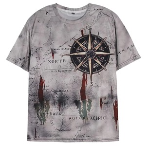 เสื้อยืดผู้ชายแบบสั่งทำพิเศษ พิมพ์ลายแบบซับลิเมชั่น ทรงโอเวอร์ไซส์ ผ้าฝ้ายคุณภาพดี พิมพ์ลายทั่วตัว เสื้อยืดผู้ชายแบบซับลิเมชั่น - Product Image 1