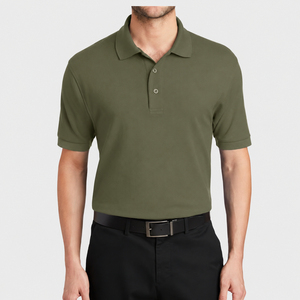 เสื้อโปโลแขนสั้นผู้ชาย ผ้าปิเก้ ยี่ห้อ Fasmic International ผ้าฝ้าย 100% ระบายอากาศได้ดี สวมใส่สบาย ติดกระดุมด้านหน้า ผ้าถักเรียบ มีกระเป๋าเสื้อ ทรงปกติ - Product Image 6