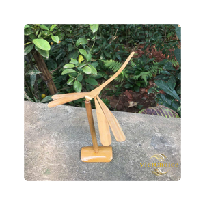 Vente en gros : Jouet à gravité artisanal en bambou, motif libellule, art populaire traditionnel et écologique, couleur personnalisable, plusieurs tailles, grand format - Product Image 5