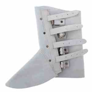 Premium Quality Cowhide Split Leather Professional Protection Industrial Safety Heavy Duty Flexible <b>Welding</b> Spats Shoe - Product Image 1