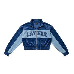 Chaqueta Deportiva Personalizada para Hombre 2026, Estilo Cortavientos, con Parches de Mezclilla Lavada al Ácido, Estilo Moderno, con Estampado 3D Brillante - Product Image 3
