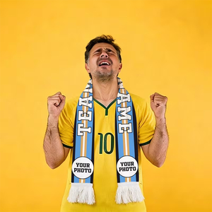 Écharpe de club de football unisexe, chaude pour l'hiver, 100% acrylique, tricotée, légère, écologique, pour supporters de football - Product Image 4