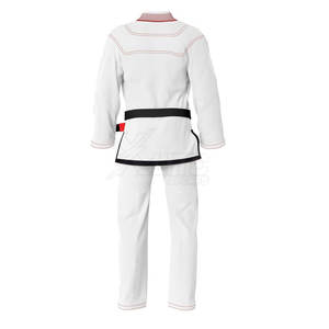 Uniforme de BJJ de Tela Elástica Suave, Kimono con Logotipo Frontal, Traje de Entrenamiento de Alta Calidad para Práctica Regular de Artes Marciales - Product Image 2