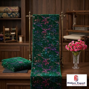 Premium Foil Printed Velvet Fabric Multicolor Luxury Fashion Apparel Dress Home Decor Upholstery OEM ODM Custom Fabric - Product Image 6