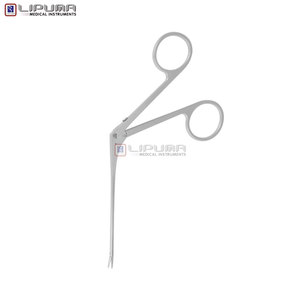 Instrument chirurgical ORL, otologie, microchirurgie, instruments médicaux, micro-pince auriculaire droite à lame dentée, longueur de la tige 8 cm, 3 1/4 - Product Image 5