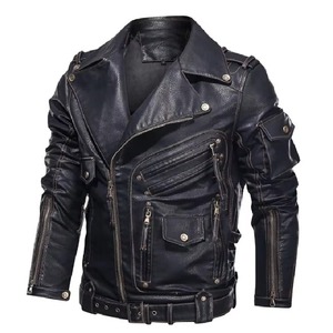 Vestes en cuir artisanales pour hommes, coutures uniques, best-seller, prix bas, résistantes à l'eau, pour l'extérieur. - Product Image 5