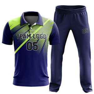 ชุดกีฬาผู้ชายสไตล์ทันสมัย ใส่สบาย แบบซับลิเมชั่น ชุดคริกเก็ต สีและโลโก้ปรับแต่งได้ตามต้องการ รับผลิตแบบ OEM - Product Image 3