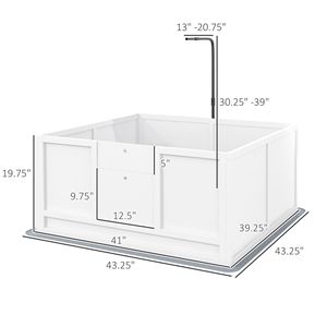 Cuccia Regolabile per Parto di Cuccioli con Fondo Adesivo Rimovibile per Razze Piccole e Grandi 41x39 - Product Image 3