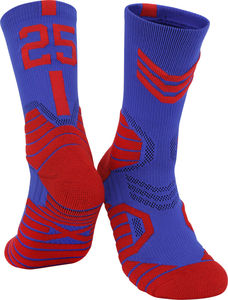 Chaussettes de sport blanches, rouges et noires, tricotées jacquard, respirantes, à motif géométrique, pour le basketball, adultes, été - Product Image 6