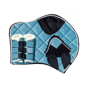 Tapis de selle personnalisables en acier inoxydable pour chevaux, réutilisables, confortables, équipement d'équitation, doublure en tissu scintillant, durables, équestres - Product Image 3