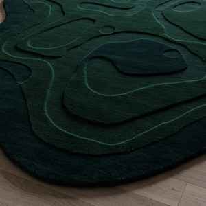 Alfombra KNOT RUG hecha a mano con lana de alta calidad, diseño moderno, ecológica, para sala de estar, habitaciones infantiles, hoteles y oficinas. - Product Image 3