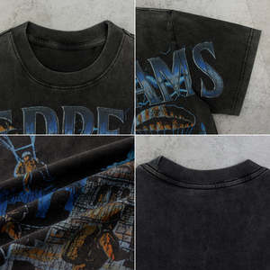 T-shirt graphique surdimensionné vintage pour homme, style streetwear |   T-shirt rétro imprimé Liberty avec impression personnalisée - Product Image 4